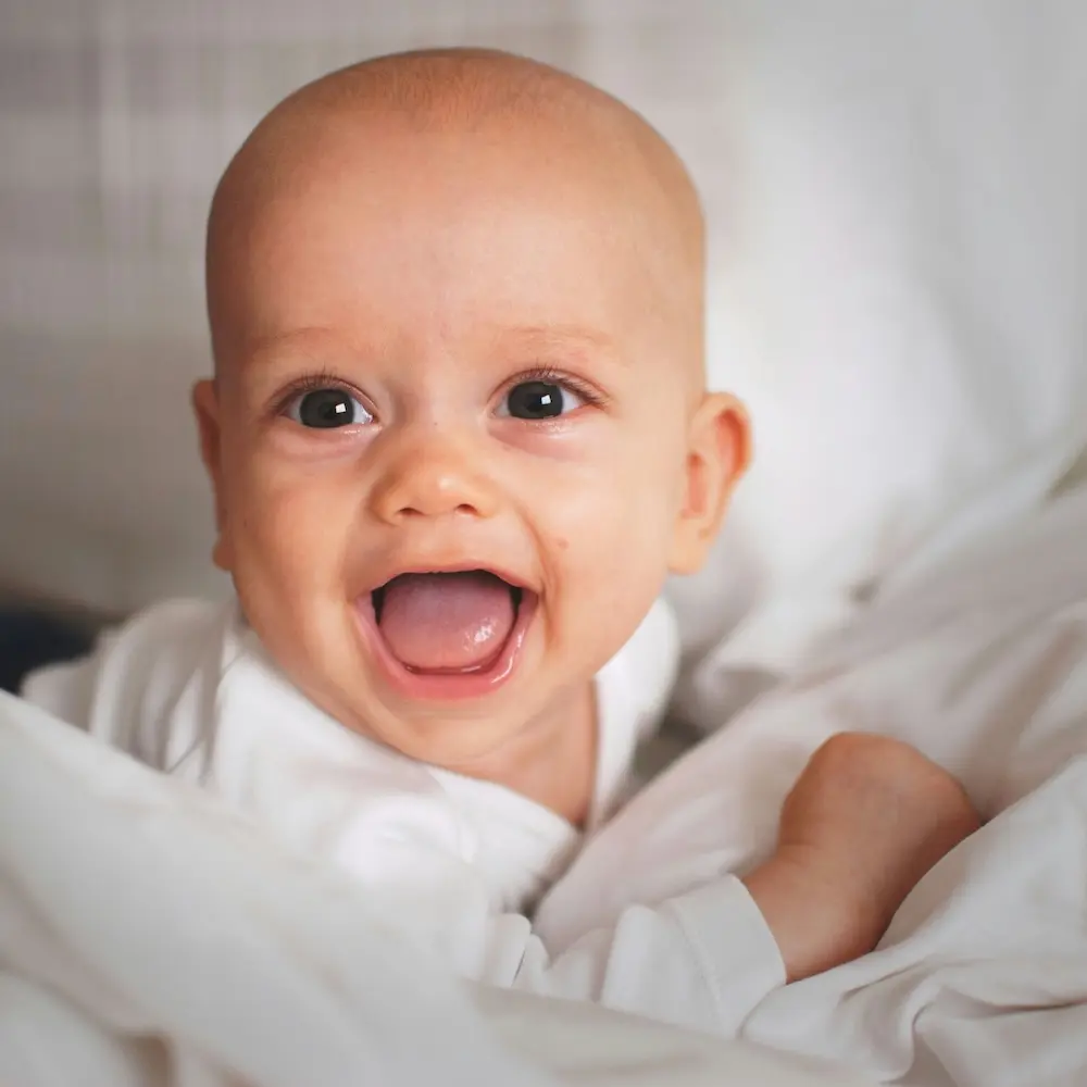 Laughing baby